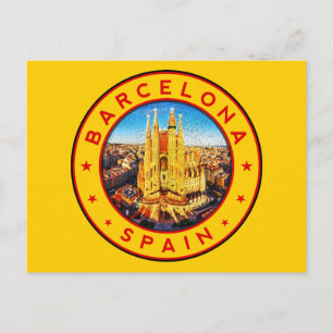 Cartão Postal Sagrada Família Barcelona
