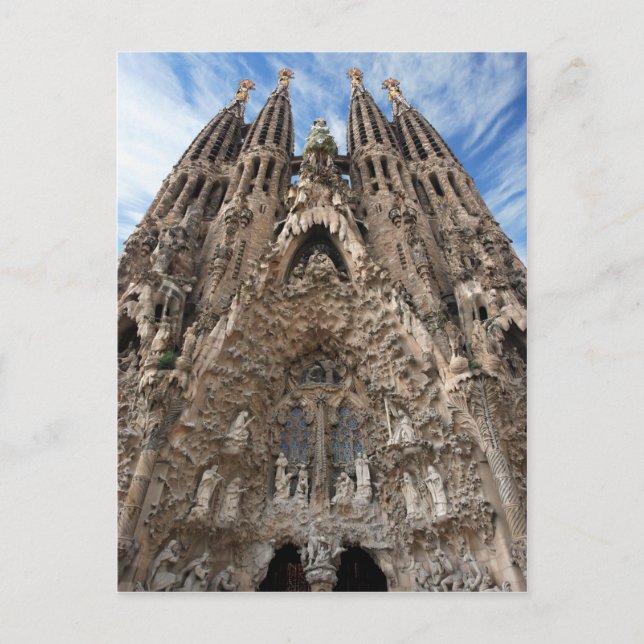 Cartão Postal Sagrada Familia Barcelona (Frente)