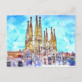 Cartão Postal Sagrada Família Barcelona