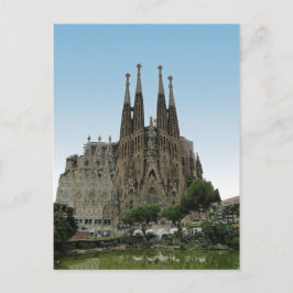 Cartão Postal Sagrada Família, Barcelona, Espanha
