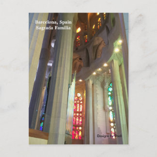 Cartão Postal Sagrada Familia Barcelona Espanha