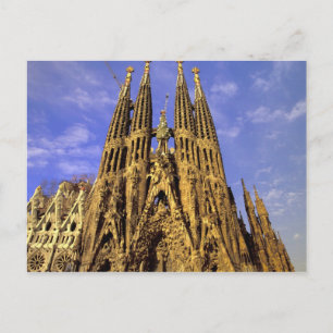 Cartão Postal Sagrada Familia Barcelona, Espanha