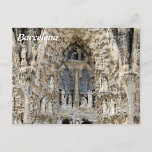Cartão Postal Sagrada Família. fachada da natividade.