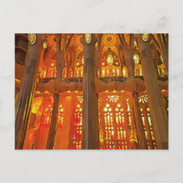 Cartão Postal Sagrada Família. Interior. Visão 17.