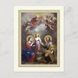 Cartão Postal Sagrada Família Jesus Maria José Religioso Vintage