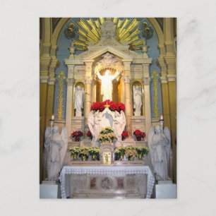 Cartão Postal Sagrado Coração de Jesus Altar