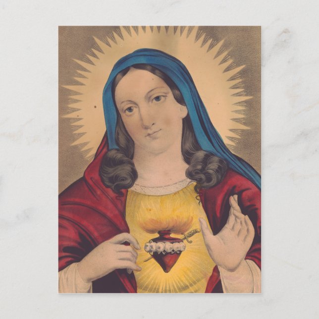 Cartão Postal Sagrado Coração de Maria (Frente)