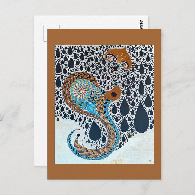 Cartão Postal Sahara Pérolas Tribais (Frente/Verso)