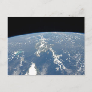 Cartão Postal Saharan Dust soprando Westward No Atlântico.