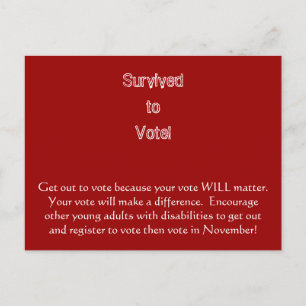 Cartão Postal Saia para votar