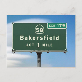 Cartão Postal Saída de Bakersfield