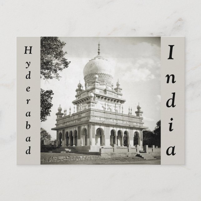 Cartão Postal Saidani Mãe Tomb Hyderabad India (Frente)
