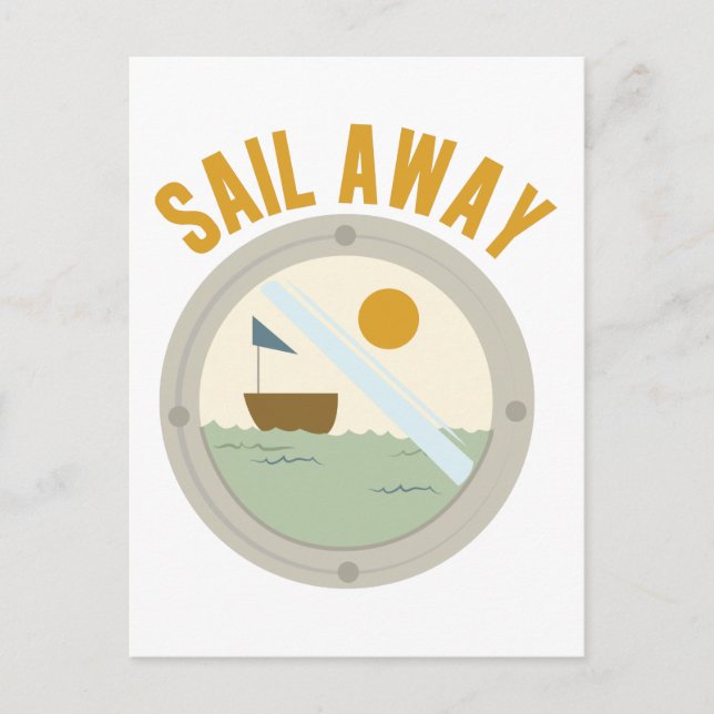 Cartão Postal Sail Away (Frente)