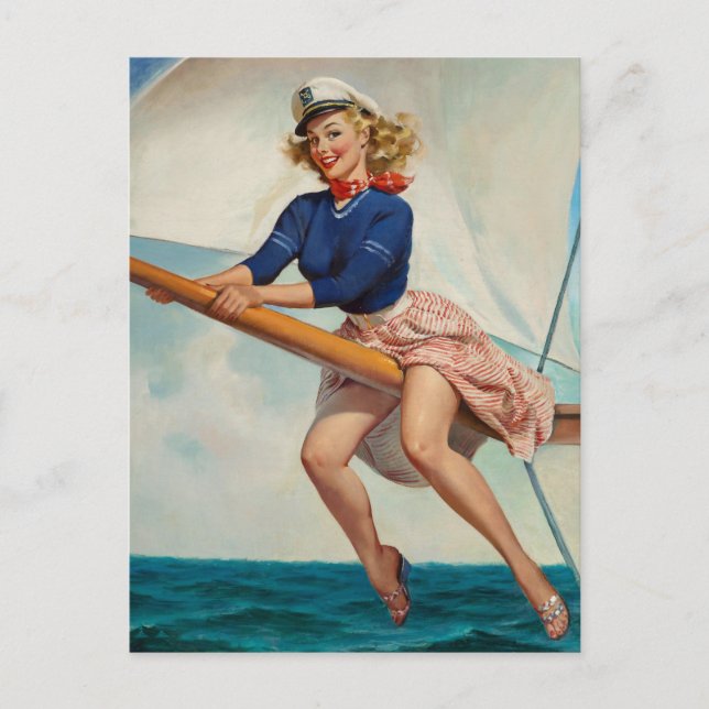 Cartão Postal Sailor Spirit Pin Up (Frente)