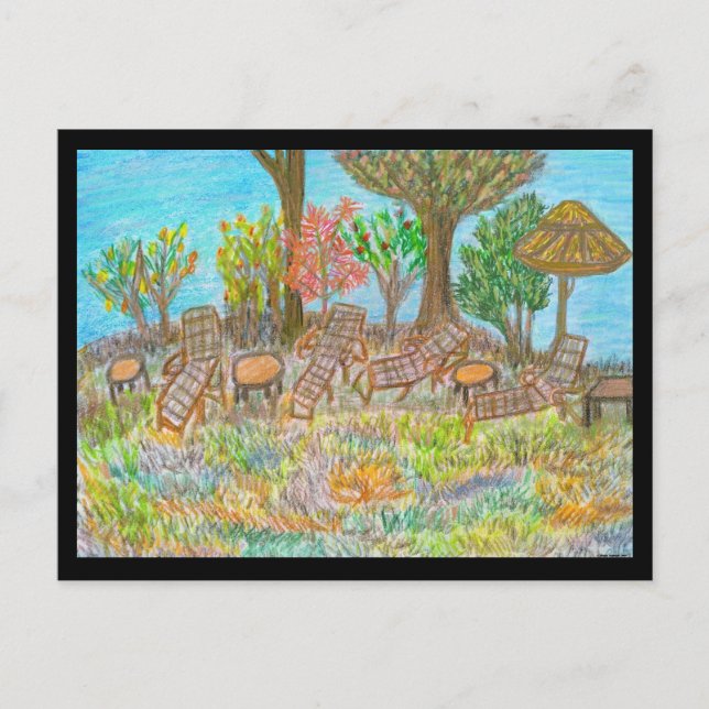 Cartão Postal Saindo debaixo das árvores (Frente)
