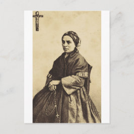 Cartão Postal Saint Bernadette Soubirous Fine Art