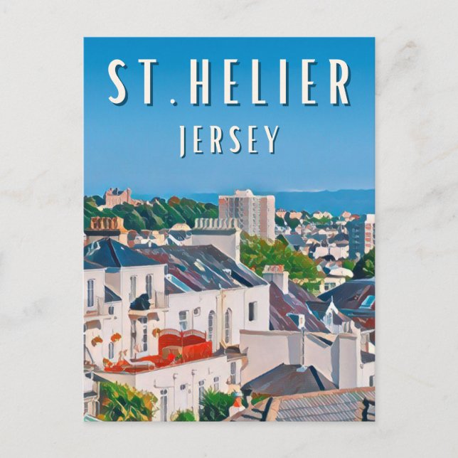 Cartão Postal Saint Helier, la ville côtière dynamique (Frente)