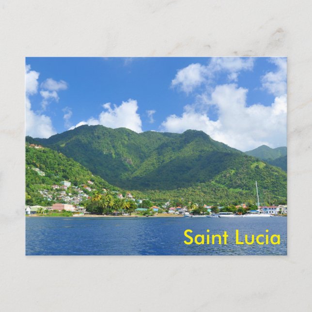Cartão Postal Saint Lucia (Frente)