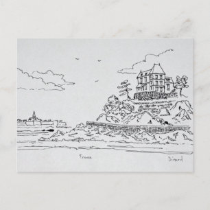 Cartão Postal Saint-Malo, Saint-Enogat Dinard, Bretanha
