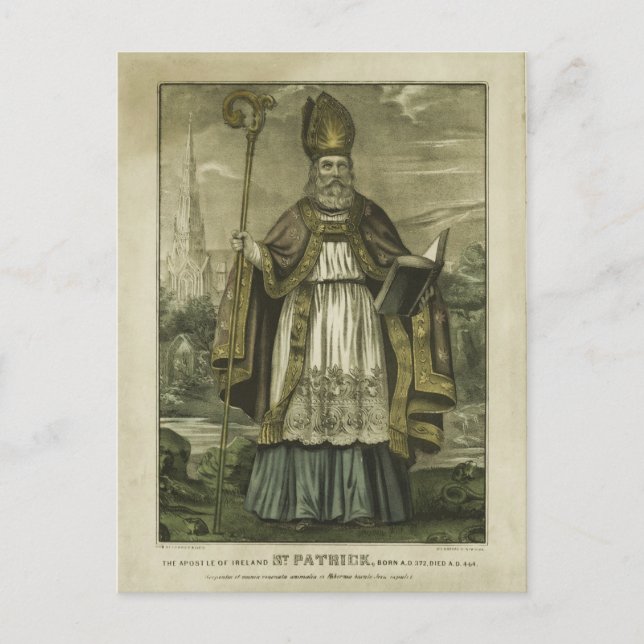 Cartão Postal Saint Patrick (Frente)