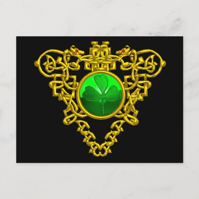 CARTÃO POSTAL SAINT PATRICK'S CELTIC HEART (Frente)