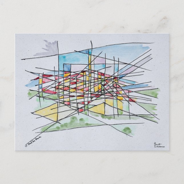 Cartão Postal Saint Paul de Vence | Provença, França (Frente)