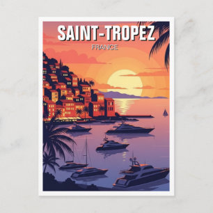 Cartão Postal Saint-Tropez França Viagens