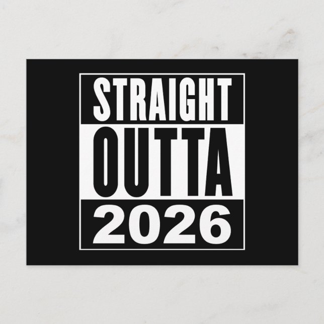 Cartão Postal Saiu direto de 2026 (Frente)