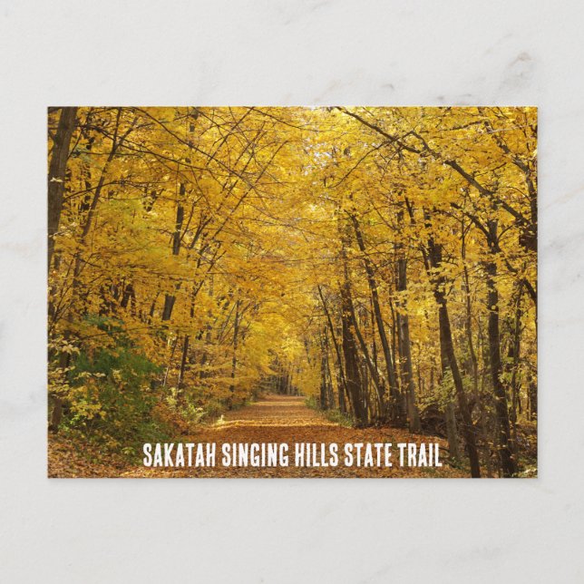 Cartão Postal Sakatah Cantando Estado Colinas Trilha Sakatah Can (Frente)