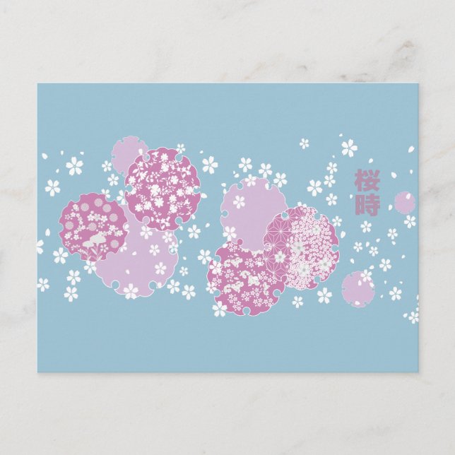Cartão Postal Sakura, Cherry Blossom (Frente)