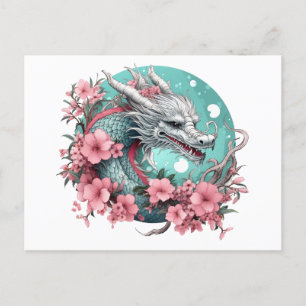 Cartão Postal Sakura Dragon