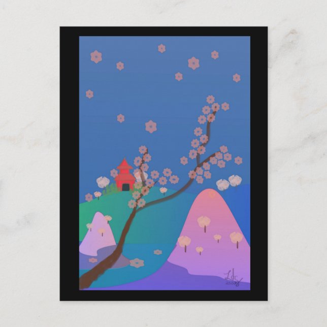 Cartão postal Sakura no Hana (Frente)