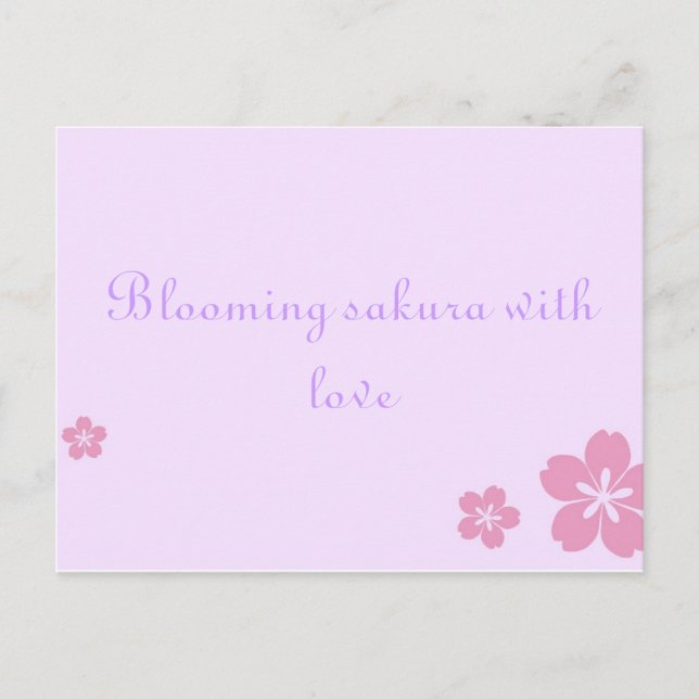 Cartão Postal Sakura poscard (Frente)