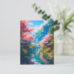 Cartão Postal Sakura Utsuru Seiryū
