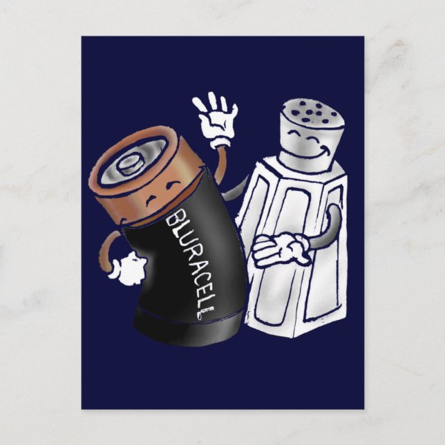 Cartão Postal Sal e Bateria (Frente)