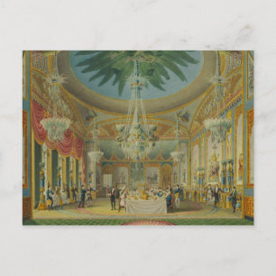 Cartão Postal Sala de Banqueteiros, de 'Views of Royal Pavilion