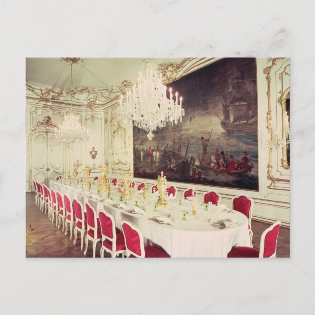 Cartão Postal Sala de Banquetes, desenho concebido por Nikolaus (Frente)