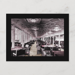 Cartão Postal Sala de Jantar Aisle Titanic