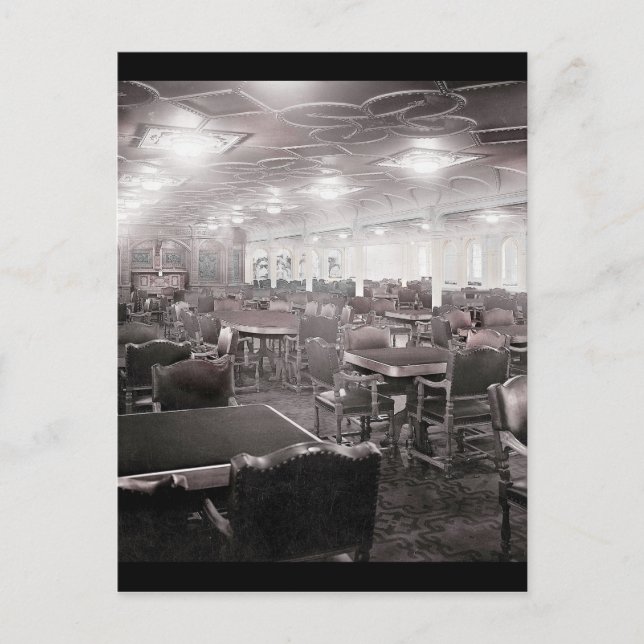 Cartão Postal Sala de Jantar Principal Titanic (Frente)