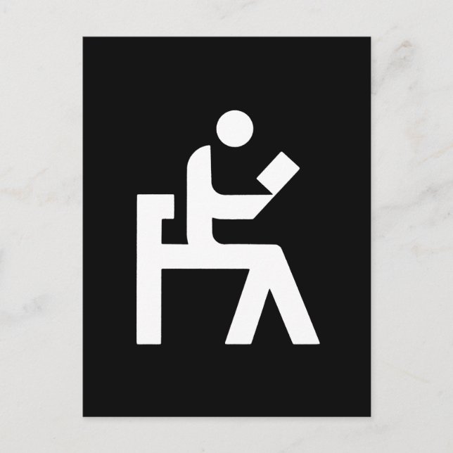 Cartão Postal Sala de Leitura de Biblioteca (Frente)