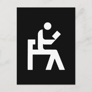 Cartão Postal Sala de Leitura de Biblioteca