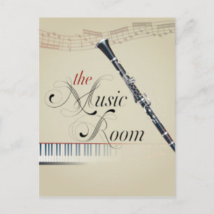 Cartão Postal Sala de Música Clarinet