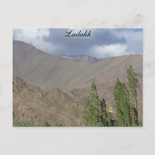 Cartão Postal Sala de oração budista, Saboo, Ladakh, Índia (Frente)