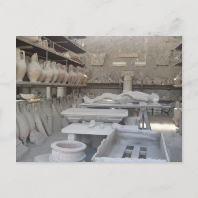 Cartão Postal Sala de Potência em Pompeia (Frente)