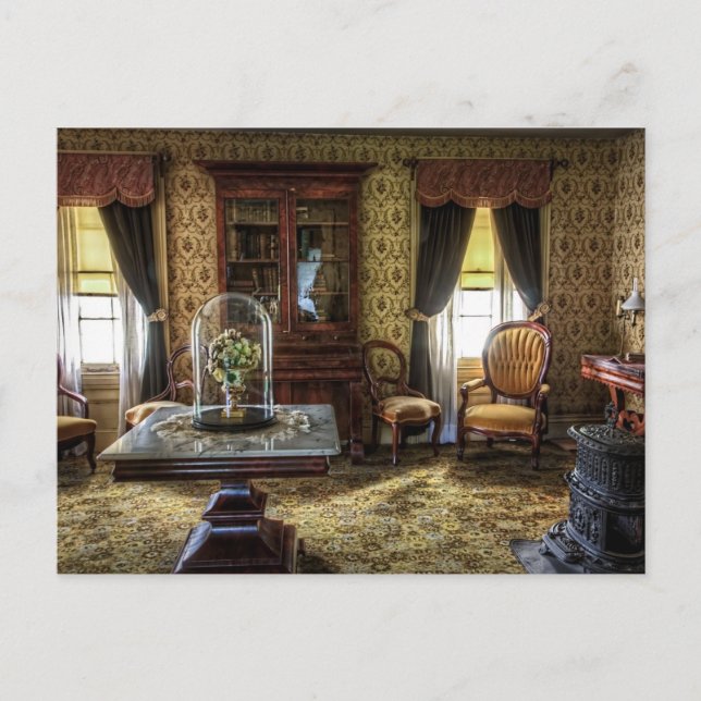 Cartão Postal Sala de Vidas Vitoriana Fresada (Frente)