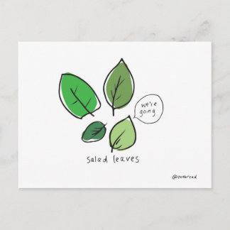cartão postal salada