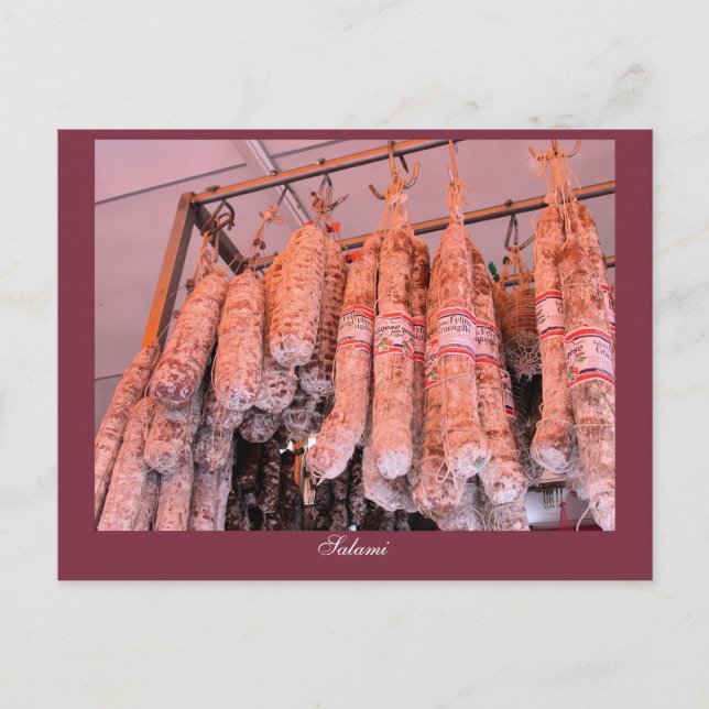Cartão Postal Salami Italiano (Frente)