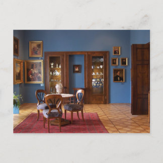 Cartão Postal Salão azul com galeria de arte