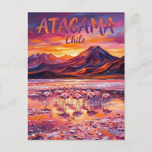 Cartão Postal Salar de Atacama Chile (Frente)