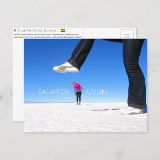 Cartão Postal Salar De Uyuni, Bolívia Cartão-postal